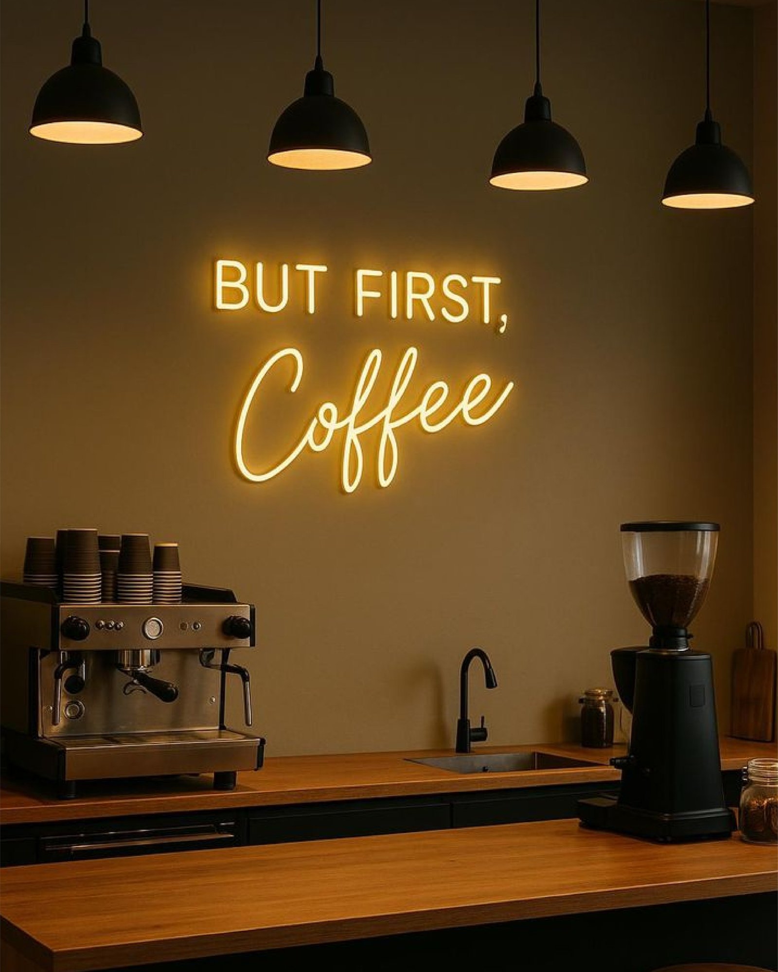 Café Neon Sign Dubai